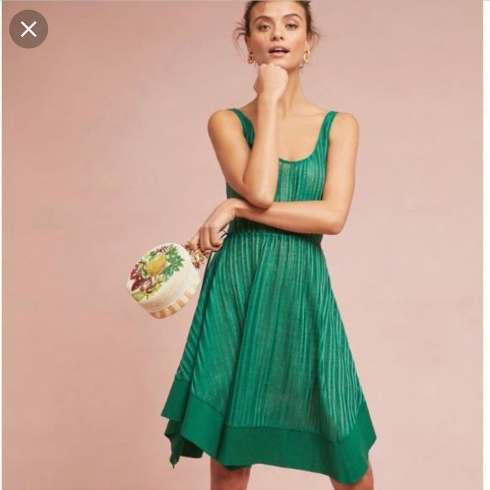 Tracy Reese Anthropologie dress, green, XS